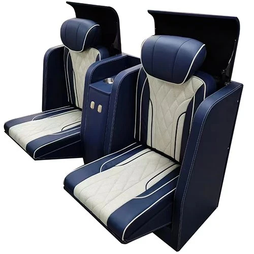 blue white jump seat